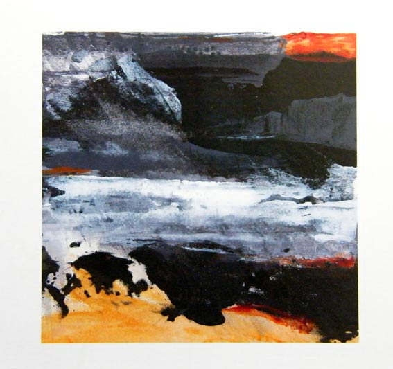 An abstract landscape artwork by artist Jilly Cobbe