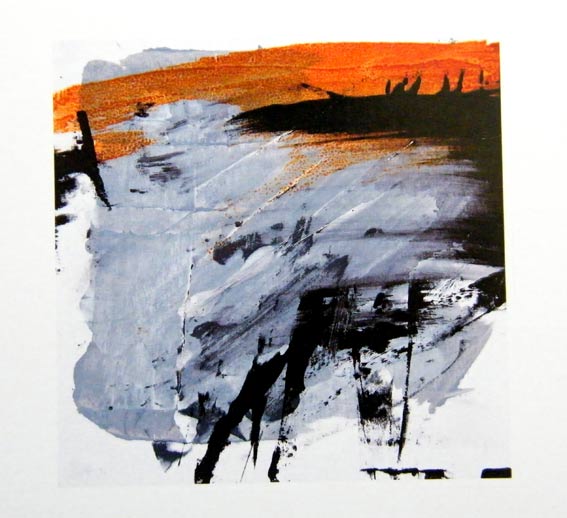 An abstract landscape artwork by artist Jilly Cobbe